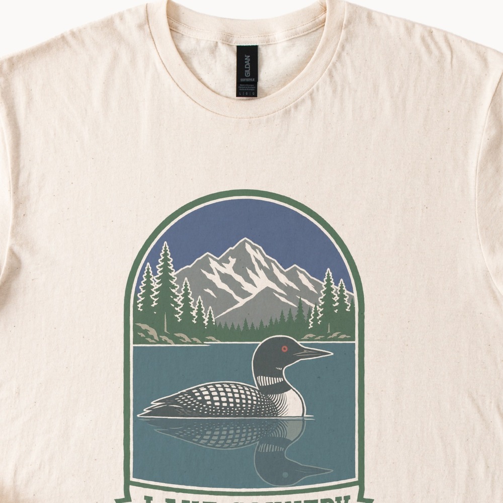 Lake Country Vintage Style Boho Tee Nature Inspired